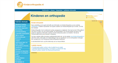 Desktop Screenshot of kinderorthopedie.nl