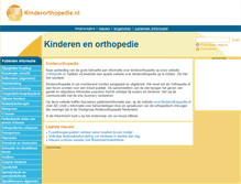 Tablet Screenshot of kinderorthopedie.nl